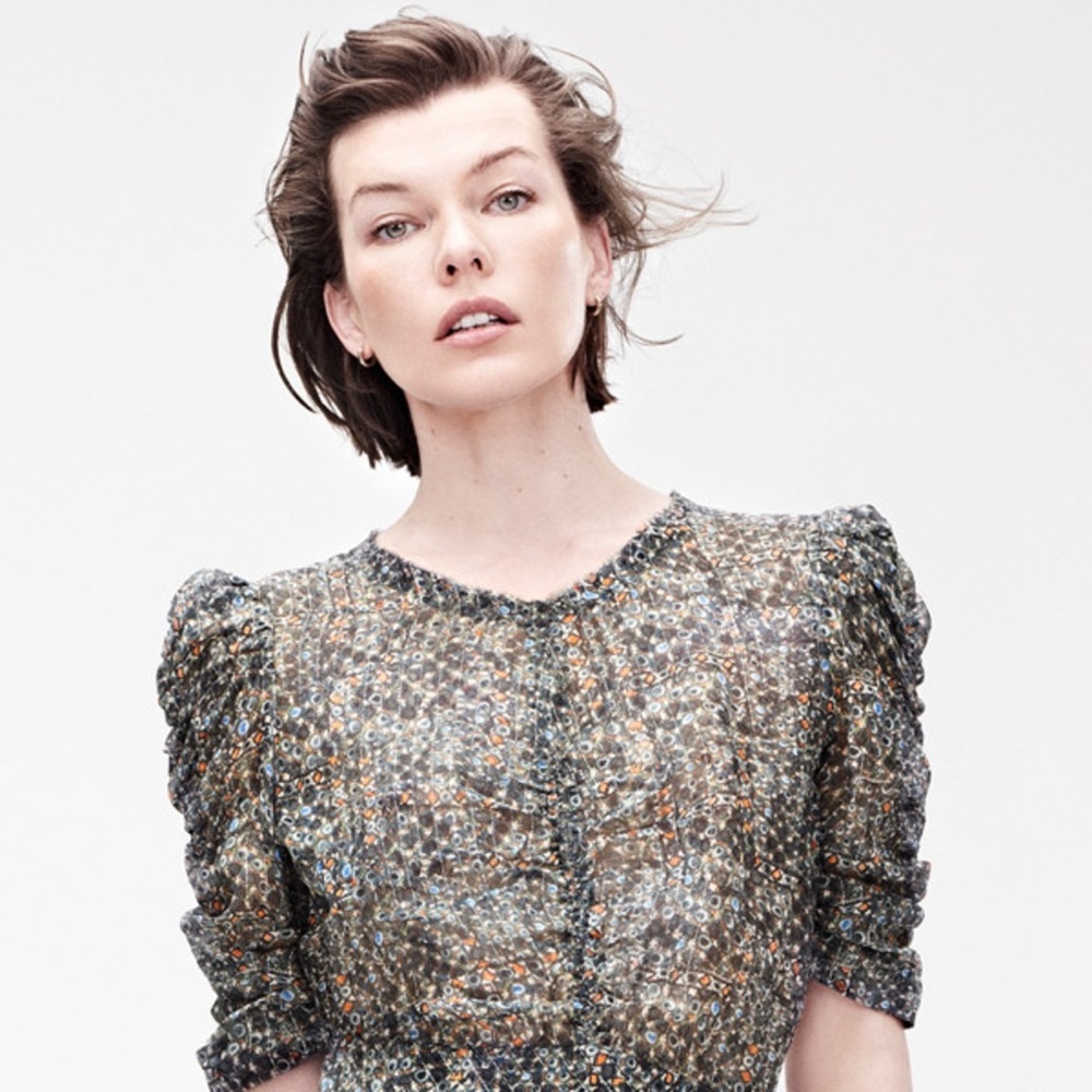 Chic Multicolor Textured Blouse - Picture 1 of 9